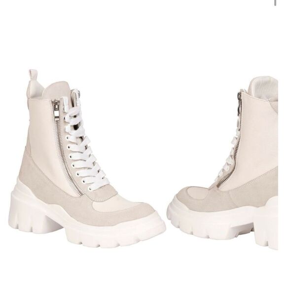 Saint G Kendall combat boots off white size 10 NWB - Picture 7 of 7